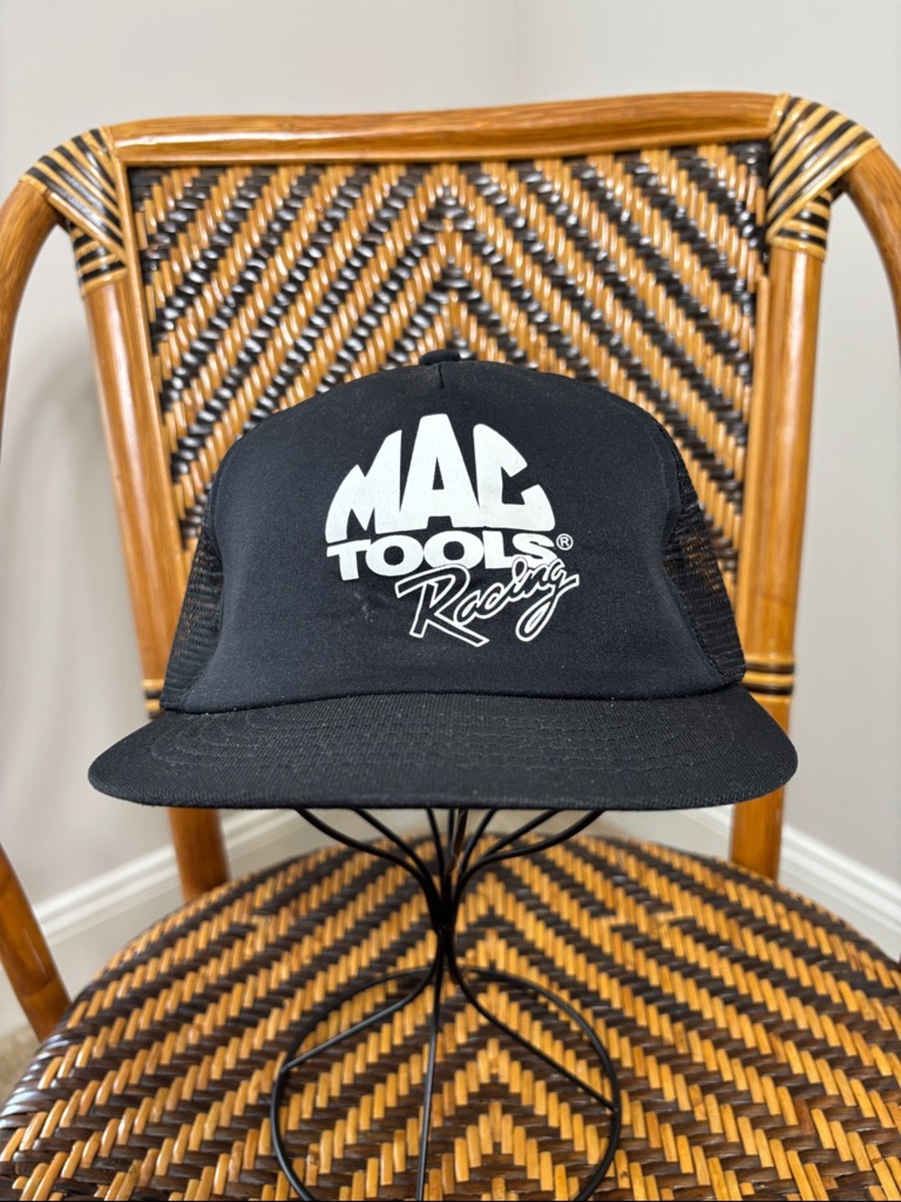 Vintage Mac Tools Racing Trucker Hat Swingster Made in USA